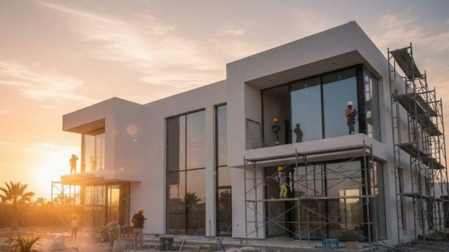 بانر مشاريع المقاولات والبناء في جدة ومكة