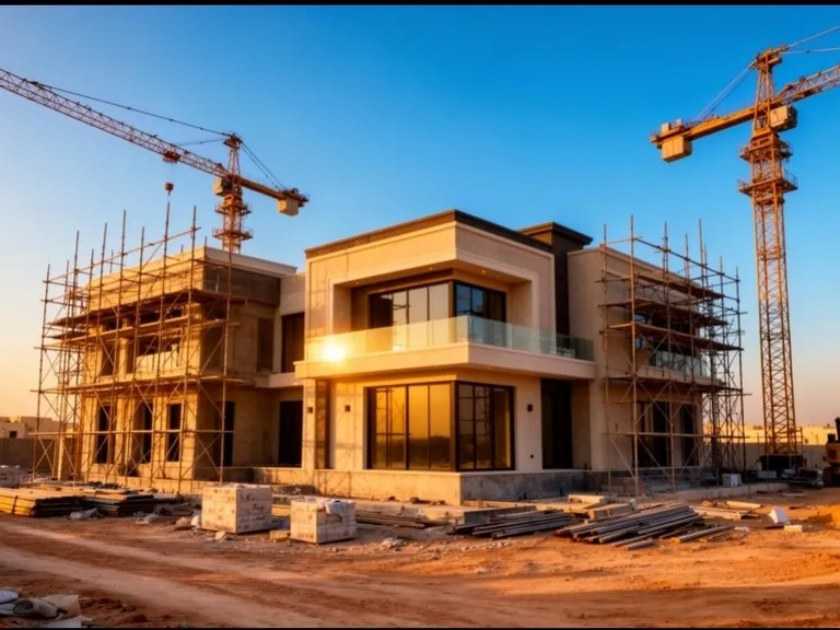 مشروع مبنى سكني تجاري — أعمال مقاولات عامة
